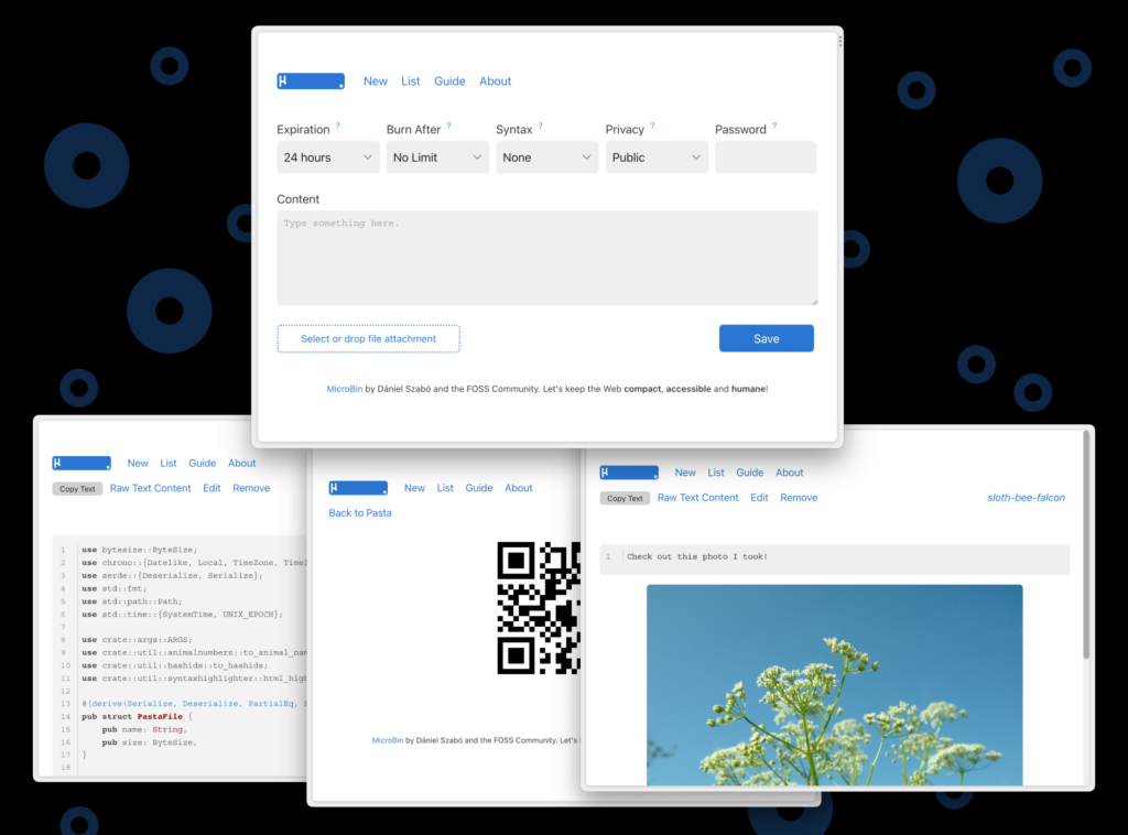 跨平台粘贴板共享工具，支持阅后即焚——microbin